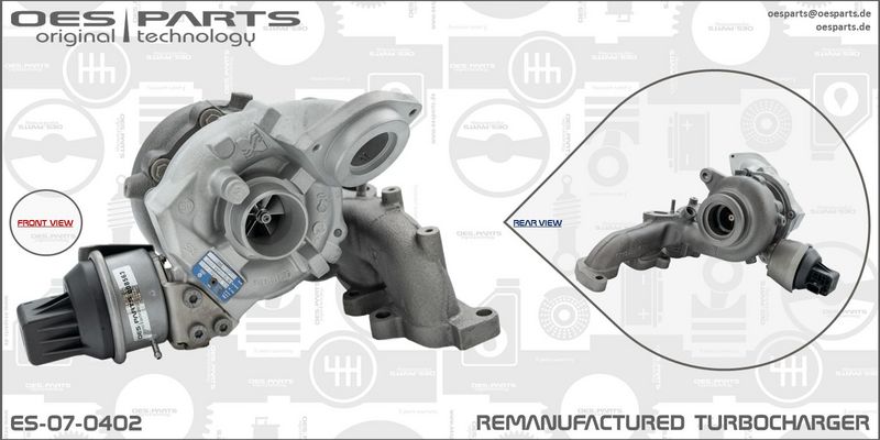 OES PARTS Kompresors, Turbopūte ES-07-0402